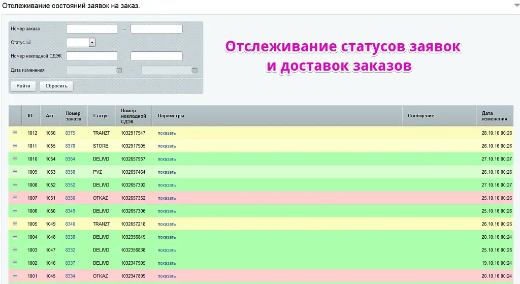 Интеграция со СДЭК